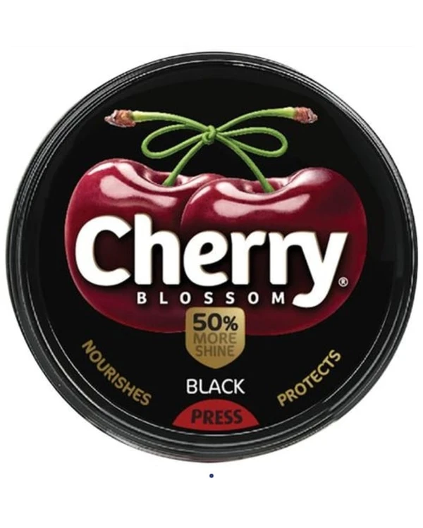 Cherry Blossom Black Wax Shoe Polish - 15g