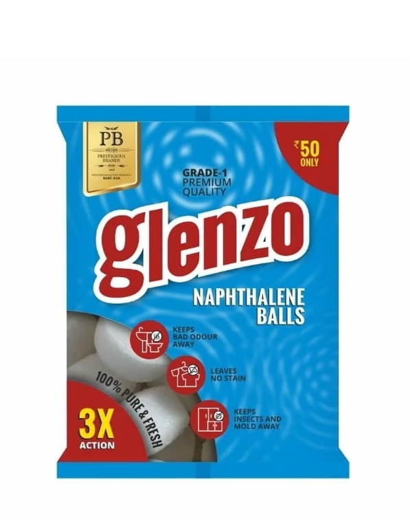 Glenzo Naphthalene Balls 100g - 100g