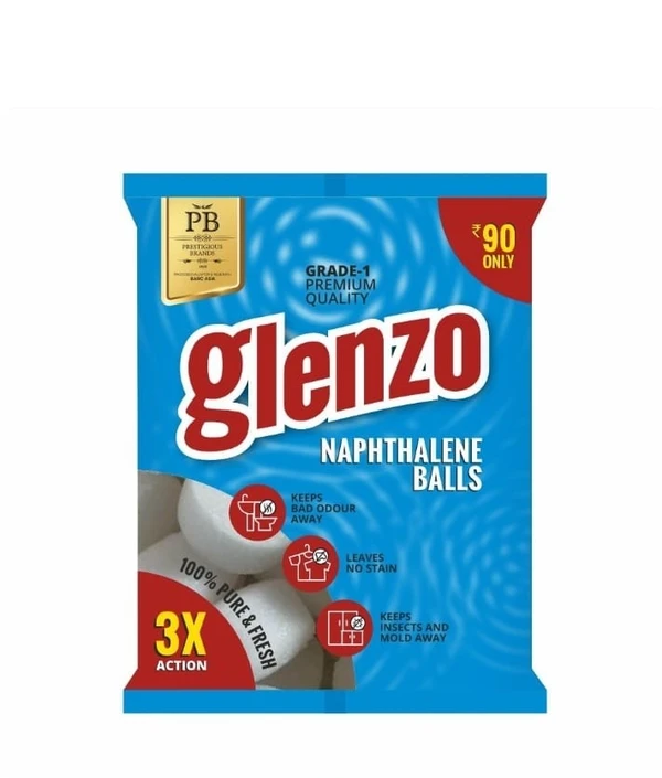 Glenzo Naphthalene Balls 100g - 200g