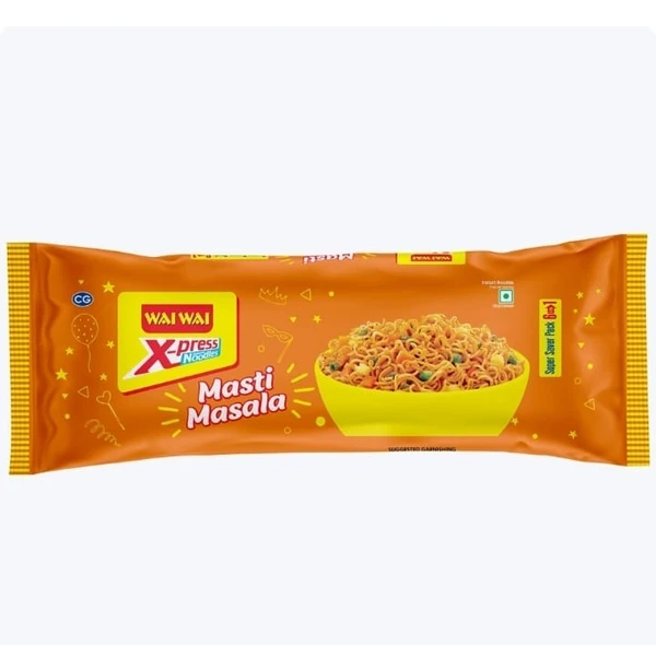 Wai Wai Veg  Noodles - 240g, Masti Masala