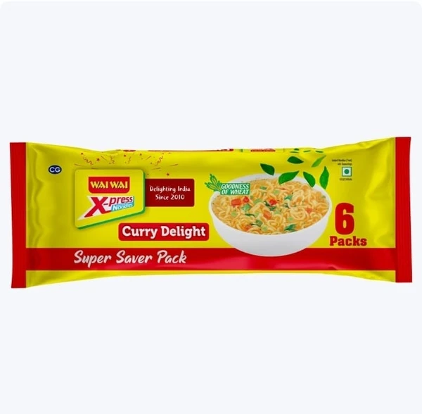 Wai Wai Veg  Noodles - 240g, Curry Delight