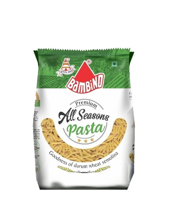 Bambino Premium All Seasons  Weat Pasta - 400g, Penne Durum