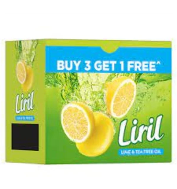 Liril Lemon And Tea Tree Oil Soap 3U +1U X 125g Free