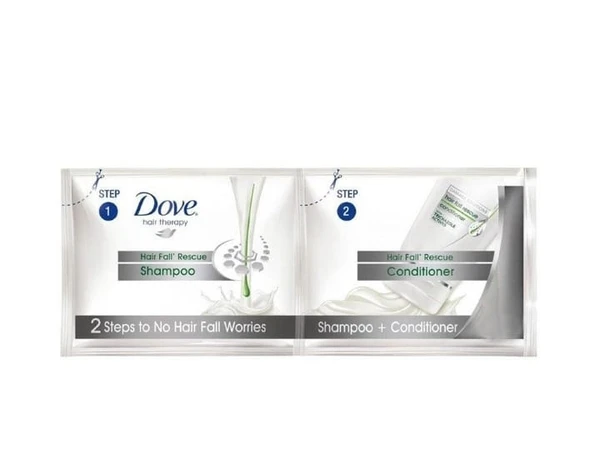 Dove Hair Fall Shampoo 16U X 5.5ml + Conditioner 5.5ml