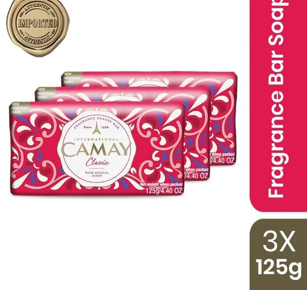 Camay International Pink Classic Soap 3U X 125g