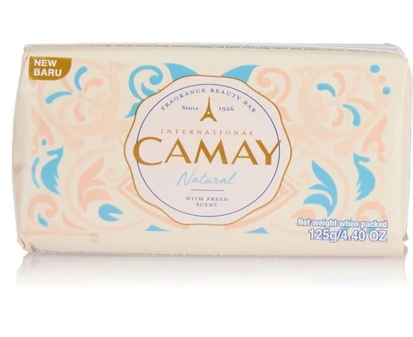 Camay International White Natural Soap 3U X 125g