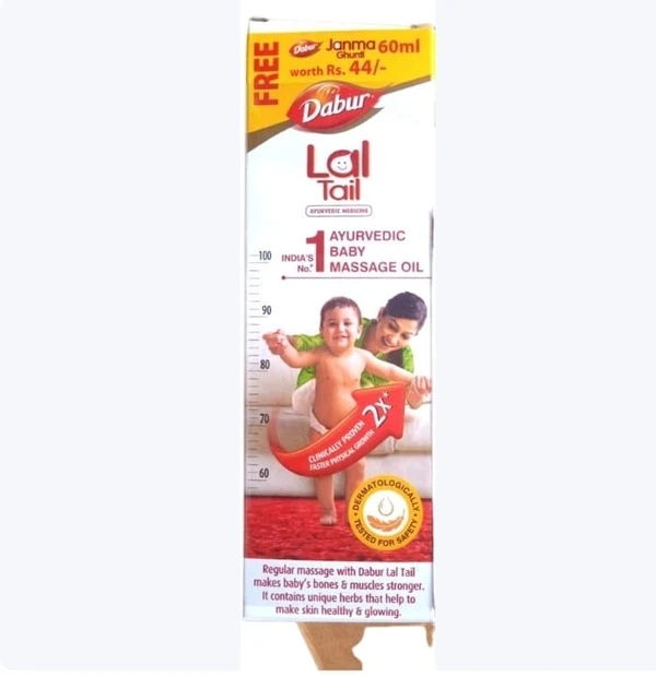 Dabure Lal Tail 100ml+ Dabur Janma Ghunti 60ml free