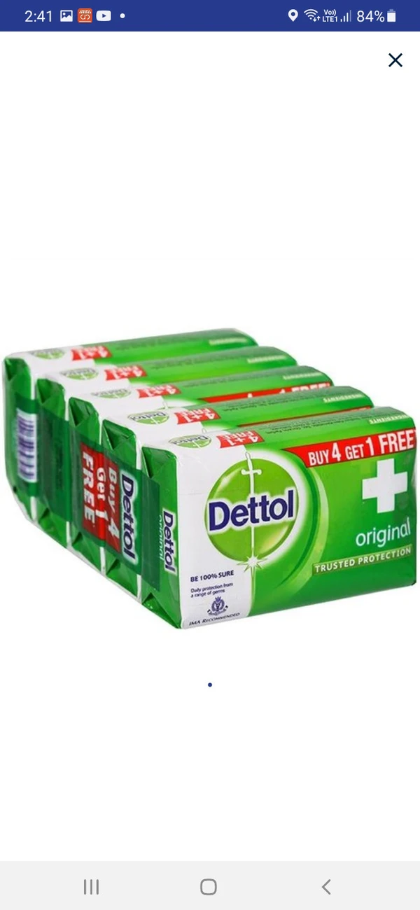 Dettol Orignal Bathing Soap Bar 5U X 100g