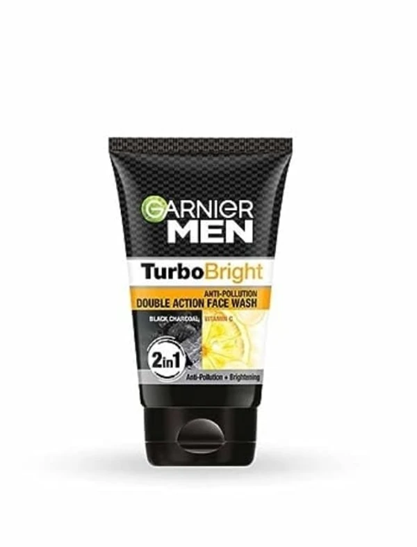 Garnier Men Turbobright Anti- Pollution Double Action Facewash 50g