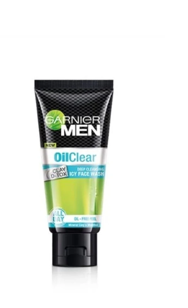 Garnier Men Oil Clear Clay D- Tox Deep Cleansing Facewash 100g
