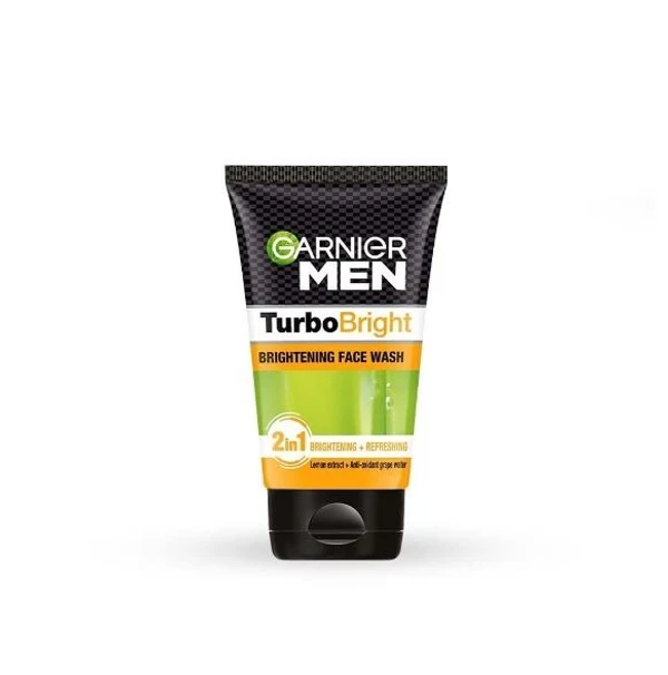 Garnier Men Turbobright 2 In 1 Brightening Facewash 100g