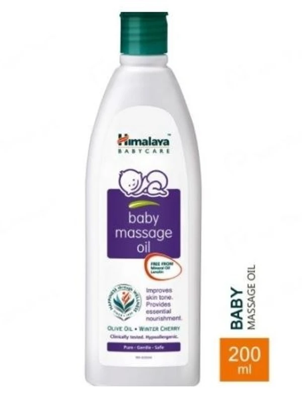 Himalaya Baby Massage Oil 200ML With Gentle Baby Soap 75GM Free