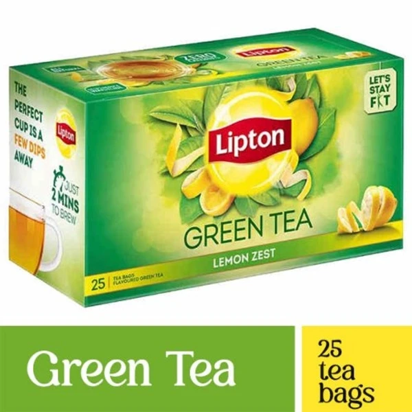 Lipton Green Tea Lemon Zest 25 Tea Bags