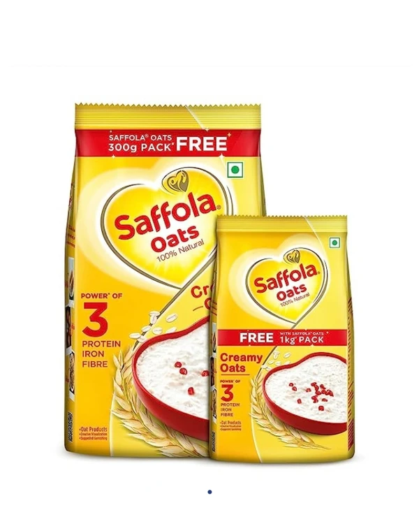 Saffolla Oats 1Kg + Free Saffola Oats 300g