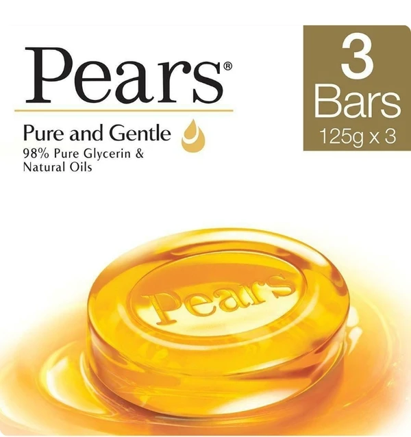 Pears Pure And Gentle Soap Bar 3U X 125g