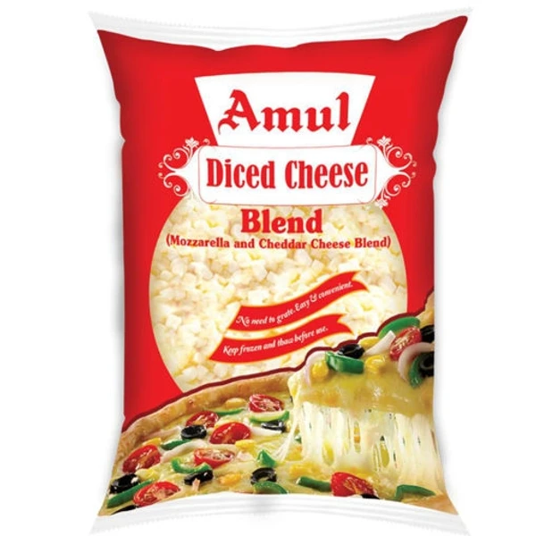 Amul Diced Mozzarella Pizza Cheese  - 200g