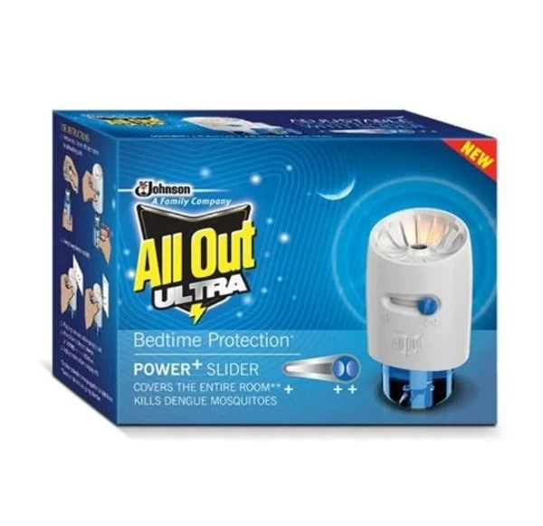 All Out Ultra Power+ Slider Mosquito Repellent Refill With Machine - 45Ml, Lotion, Patch, Granule