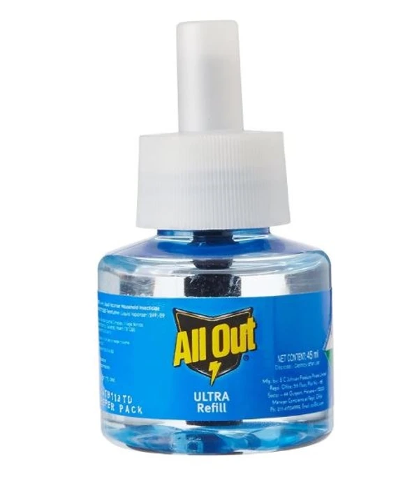 All Out Ultra Power+ Slider Mosquito Repellent Refill With Machine - 45Ml, Lotion, Patch, Granule