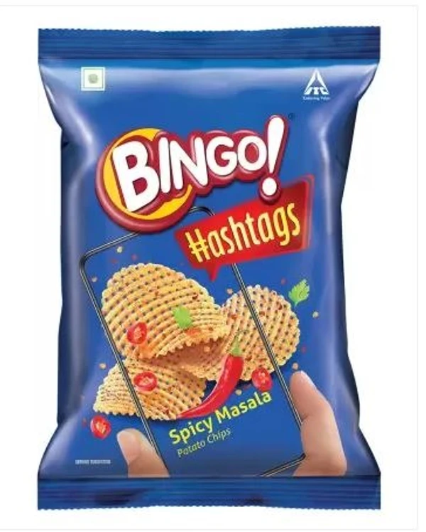 Bingo Hashtags Spicy Masala Chips 