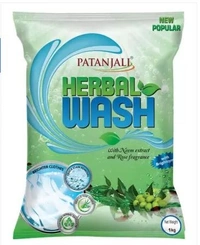 PATANJALI Herbal Wash Detergent Powder, Dissolves Easily & Removes Tough Stains Detergent Powder  - 1 kg