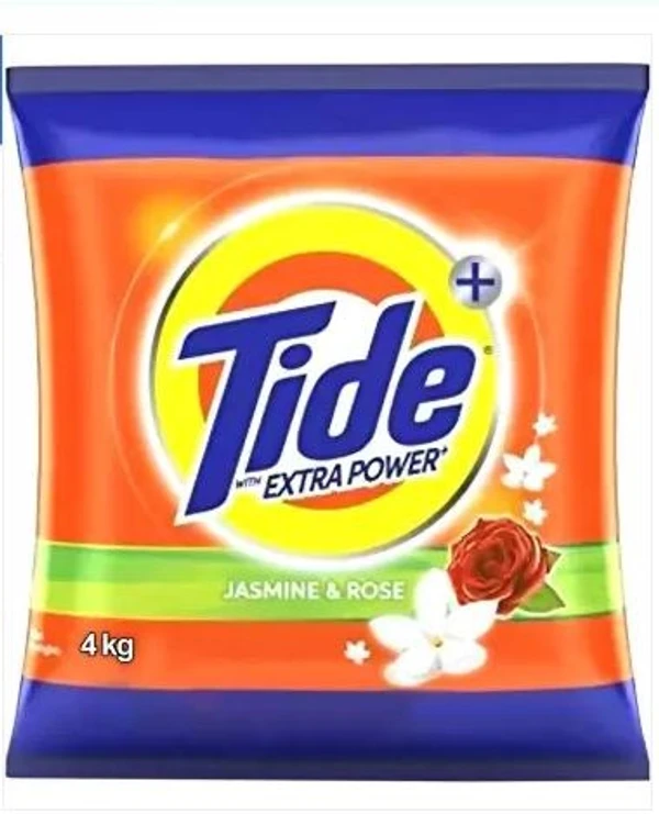 Tide Plus Extra Power Jasmine & Rose 4 kg  +1Kg Free - 5Kg