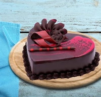 City Mart Special Heart Shaped Chocolate Truffle Cake  - 1 Kg
