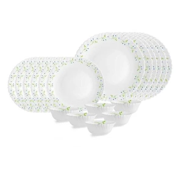 Cello Opalware Dazzle Series Tropical Lagoon Dinner Set, 18 Units