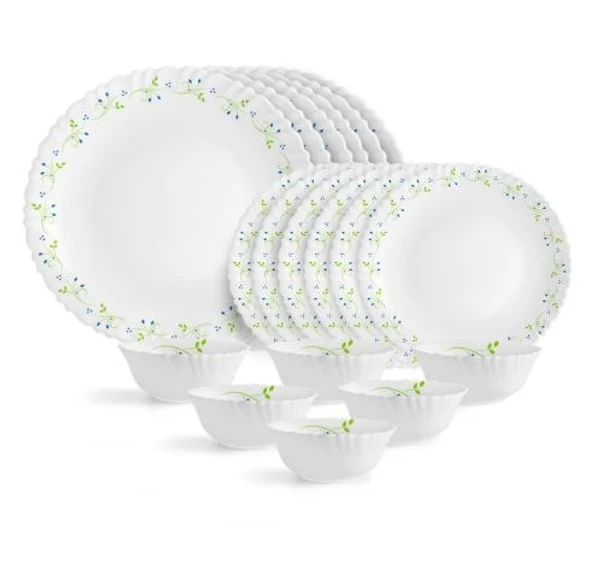 Cello Opalware Dazzle Series Tropical Lagoon Dinner Set, 18 Units