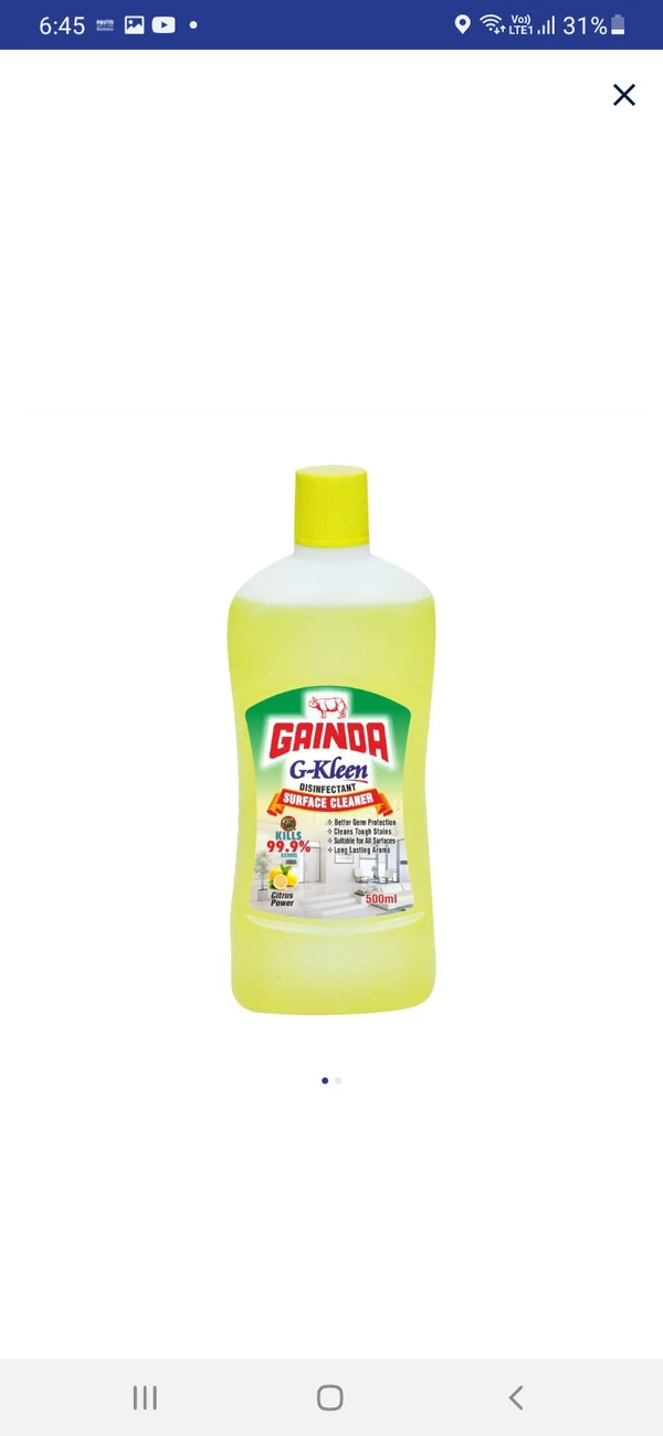 Gainda G-kleen Disinfectant Surface Cleaner 500ml