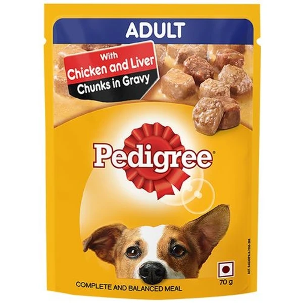 Pedigree Chicken In Gravy 70g For Adult