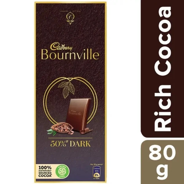 Cadbury Bournville Rich Cocoa 70% Dark Chocolate Bar 80g