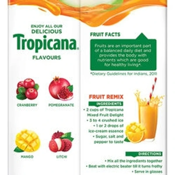 Tropicana Mixed Fruit Delight Juice 1L Buy1 Get 1 Free