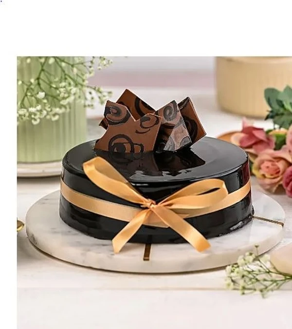 Decorated Chocolate Truffle Cake  - Half Kg