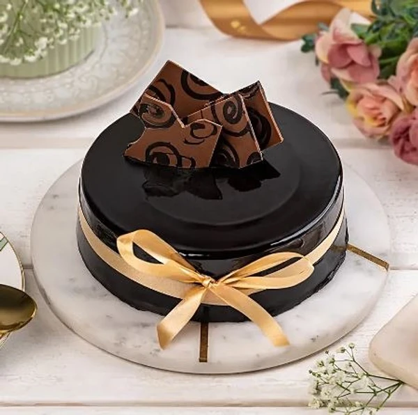 Decorated Chocolate Truffle Cake  - Half Kg