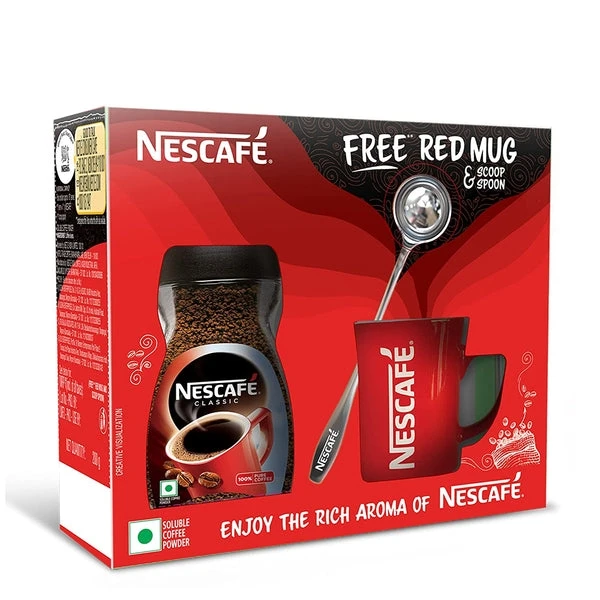 Nescafe Classic  Instant Coffee Powder With Free a Mug 190g