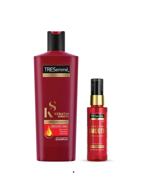 Tresemme Keratin Smooth Shampoo 340ml + Tresmme Hair Serum 25ml Free