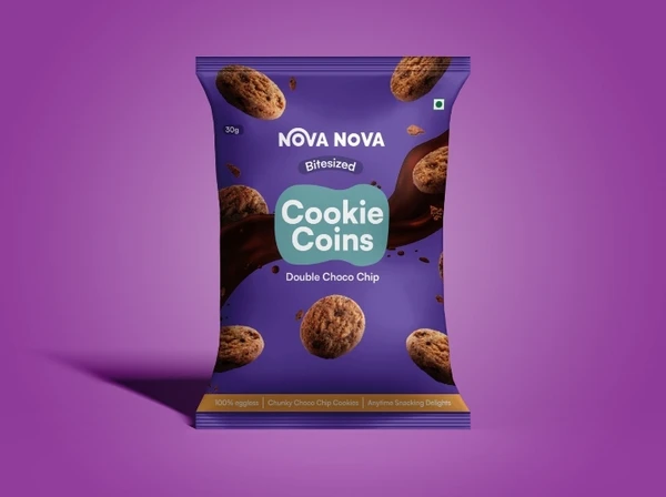Nova Nova Cookie Coins Double Choco Chips 20g