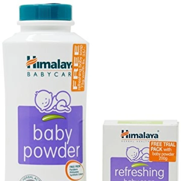 Himalaya Baby Powder 200g + Refreshing Soap 75g Free