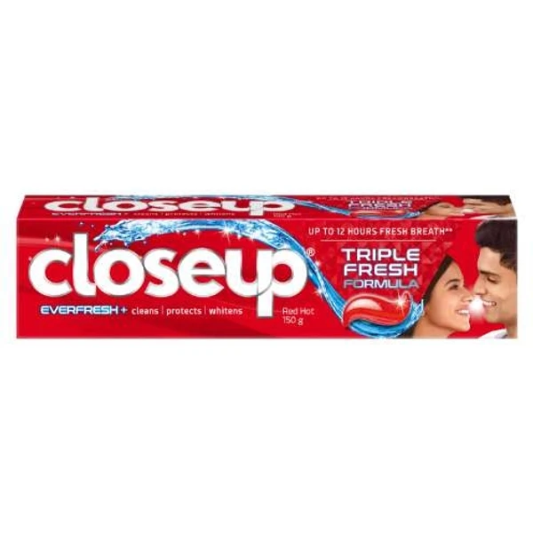 Closeup Triple Fresh Everfresh++ Red Hot Toothpaste 150g