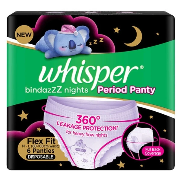 Whisper Bindazzz Nights Period Panty 6 Panties