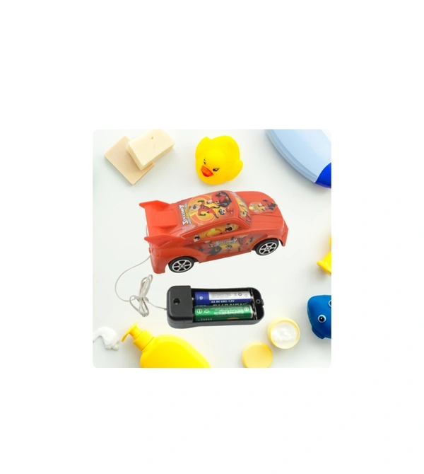 Cartoon Printed Wire Remote Car Toys Sport Car For Kids For Play 