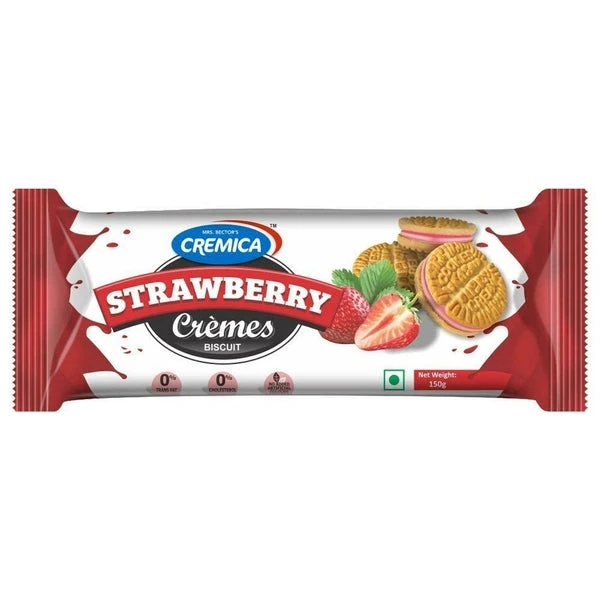 Cremica Strawbery Cream Biscuits 