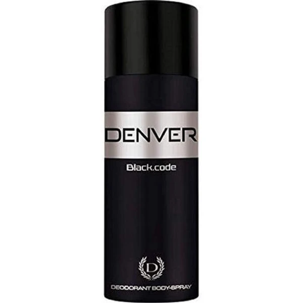 Denver Black Code Deodorant Body Spray 180ml