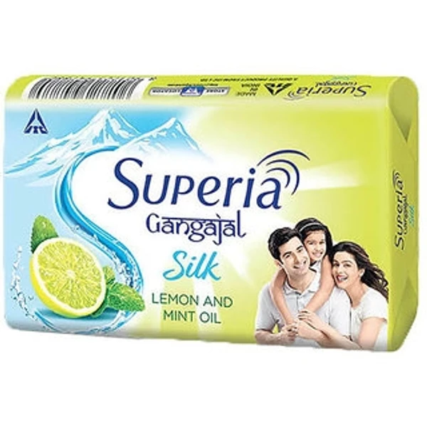Superia Gangajal Silk Lemon & Mint Soap 4U X 125g