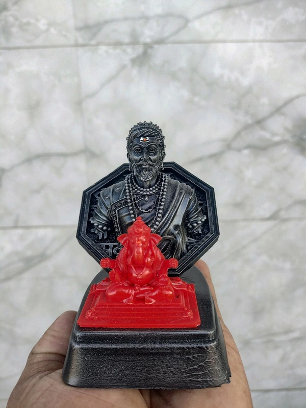 Rajmudra Ganesh 4.5 Inch - 4.5 Inch, gold