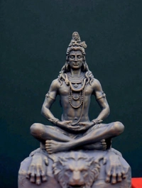 Shiv Shankar Mahadev 4.5 Inch - Silver