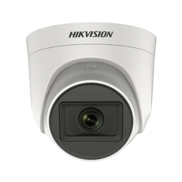 HIKVISION DS-2CE76H0T-ITPFS Ultra-HD IR Wired CCTV Dome Camera,with inbuilt Audio Mic  White (5 MP Dome Camera))