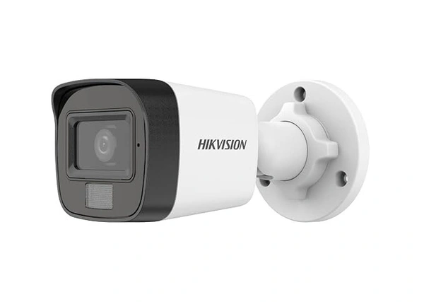 HIKVISION 3K (5MP) DS-2CE16K0T-LPFS Smart hybrid Outdoor Wired 3K with inbuilt Mic for Audio Recording