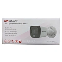 HIKVISION 3K (5MP) DS-2CE16K0T-LPFS Smart hybrid Outdoor Wired 3K with inbuilt Mic for Audio Recording