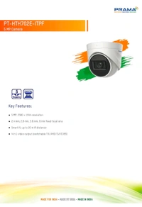 Prama PRAMA EVteQ PT-HTH702E-ITPF 5MP 20m EXIR Dome Camera (5MP, PT-HTH702E-ITPF)